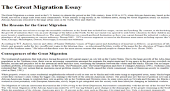 Desktop Screenshot of greatmigrationseducation.com